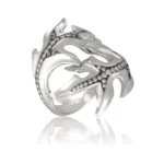 Anello Foglia di Diamanti