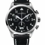 Gentleman Chrono Addict watch Silver & Black elegant