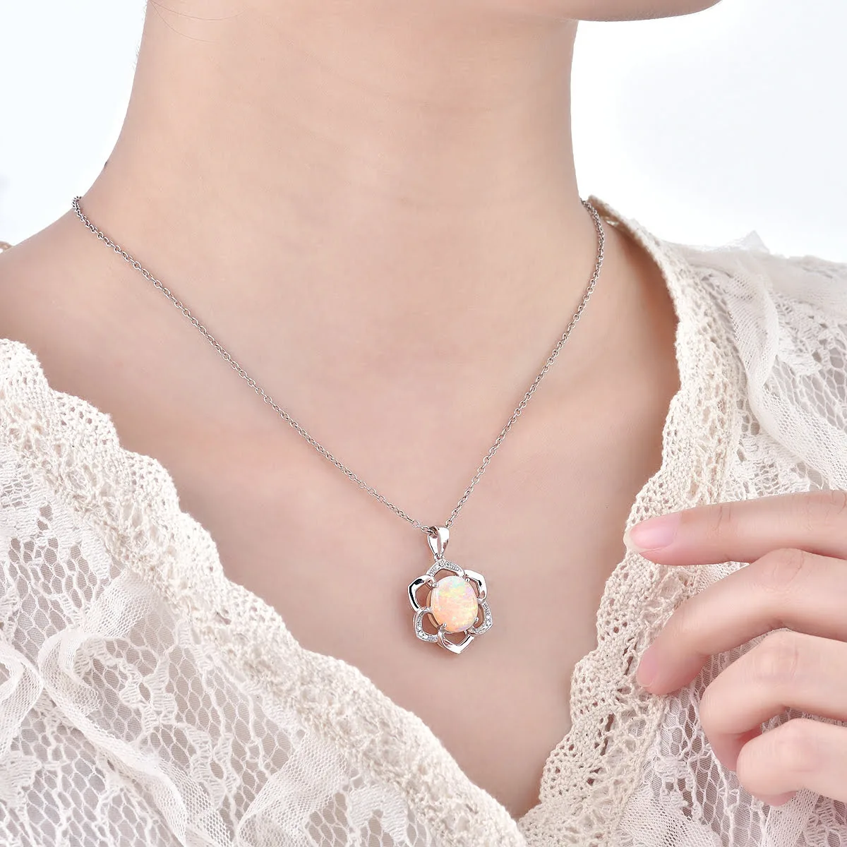 Stylish Natural Opal Pendant - Image 2