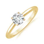 Solitär Diamantring 0.40ct,18k Gelbgold