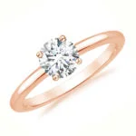 Solitär Diamantring 0.40ct,18k Roségold