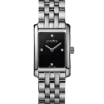 Elegant Lady Watch in Silver & Black