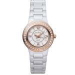 L'orologio da donna in ceramica bianca