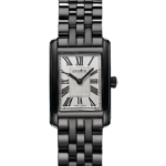 Montre Lady élégante en blanc et noir