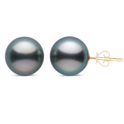 AAA Quality Tahitian Pearl Earrings 8.5-9 mm