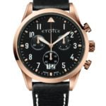 Gentleman Chrono Addict watch Black leather