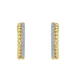 Trendiger Diamant-Ohrring aus 750er Gelbgold