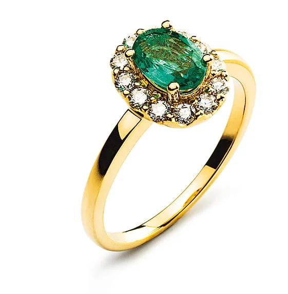 Bague En Or 18K Avec Diamants - Taille 54 - Occasion En Excellent état - Style Carré