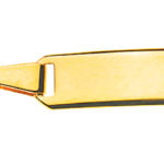 Bébé bracelet Figaro 3 + 1 yellow gold 750