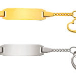 Charmant Bracelet Panzer Bébé Coeur Or 18k