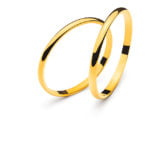 Plain wedding band 18k gold for Her & him