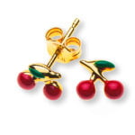 Orecchino Ciliegia con in oro 750