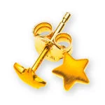 Boucle d'oreille Super Star avec en or 750