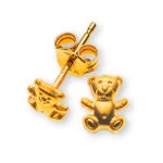 Teddybär-Ohrring aus 750er Gold