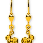 Boucle d'oreille escargot en or 750