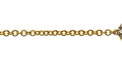 Open Heart of Diamond bracelet with 18K Gold