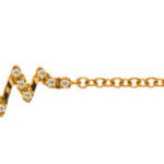 Bracelet Heart Beat Diamond avec or 18 carats