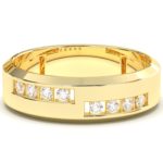 Bague diamant massif en or 18 carats