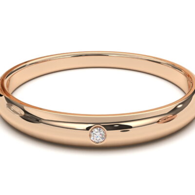Solo Diamond Ring in 18k gold