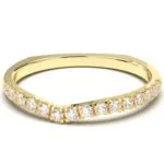 Anello Cuore con Diamanti in oro 18k