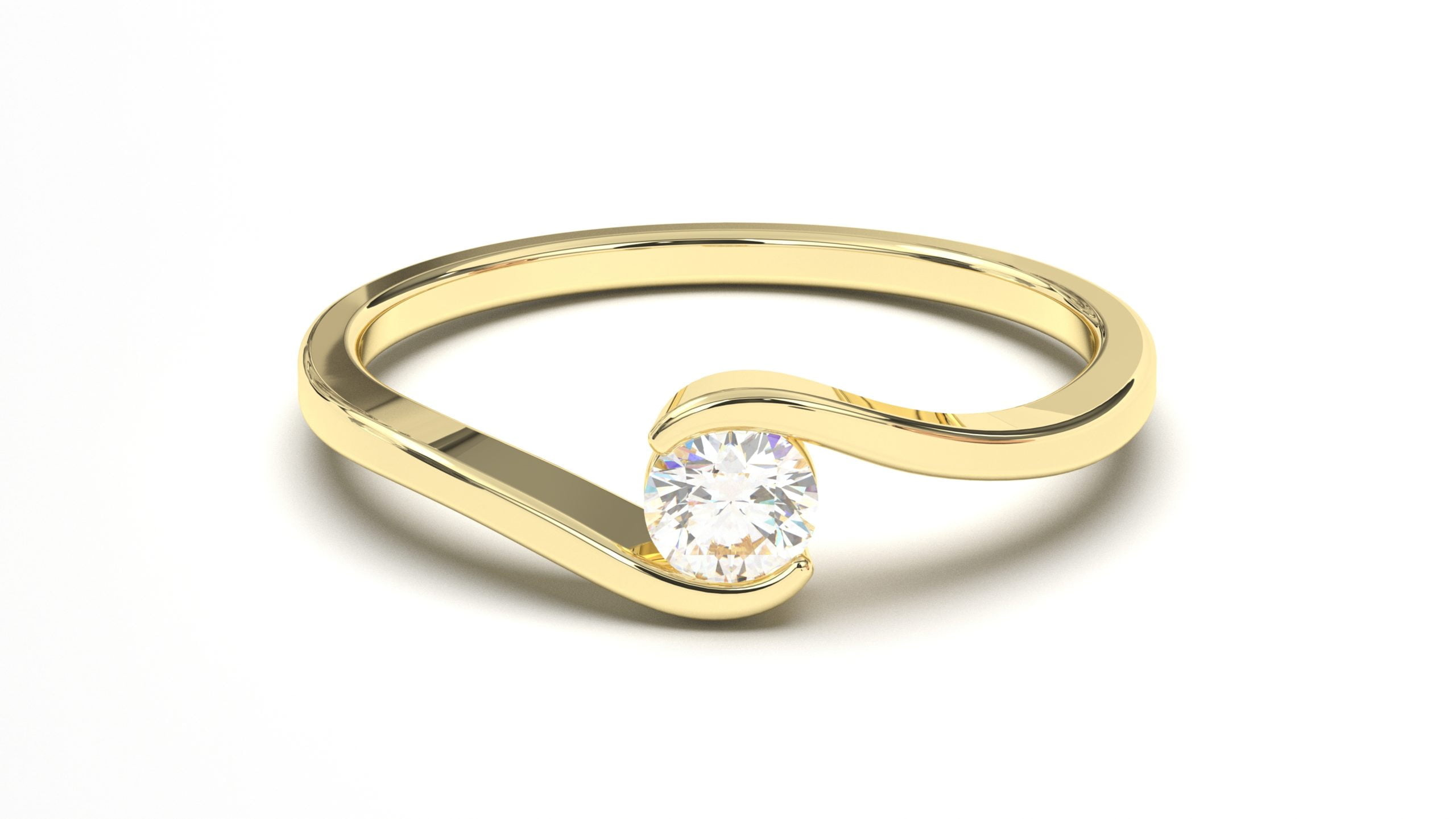 Solitaire gold shop ring price