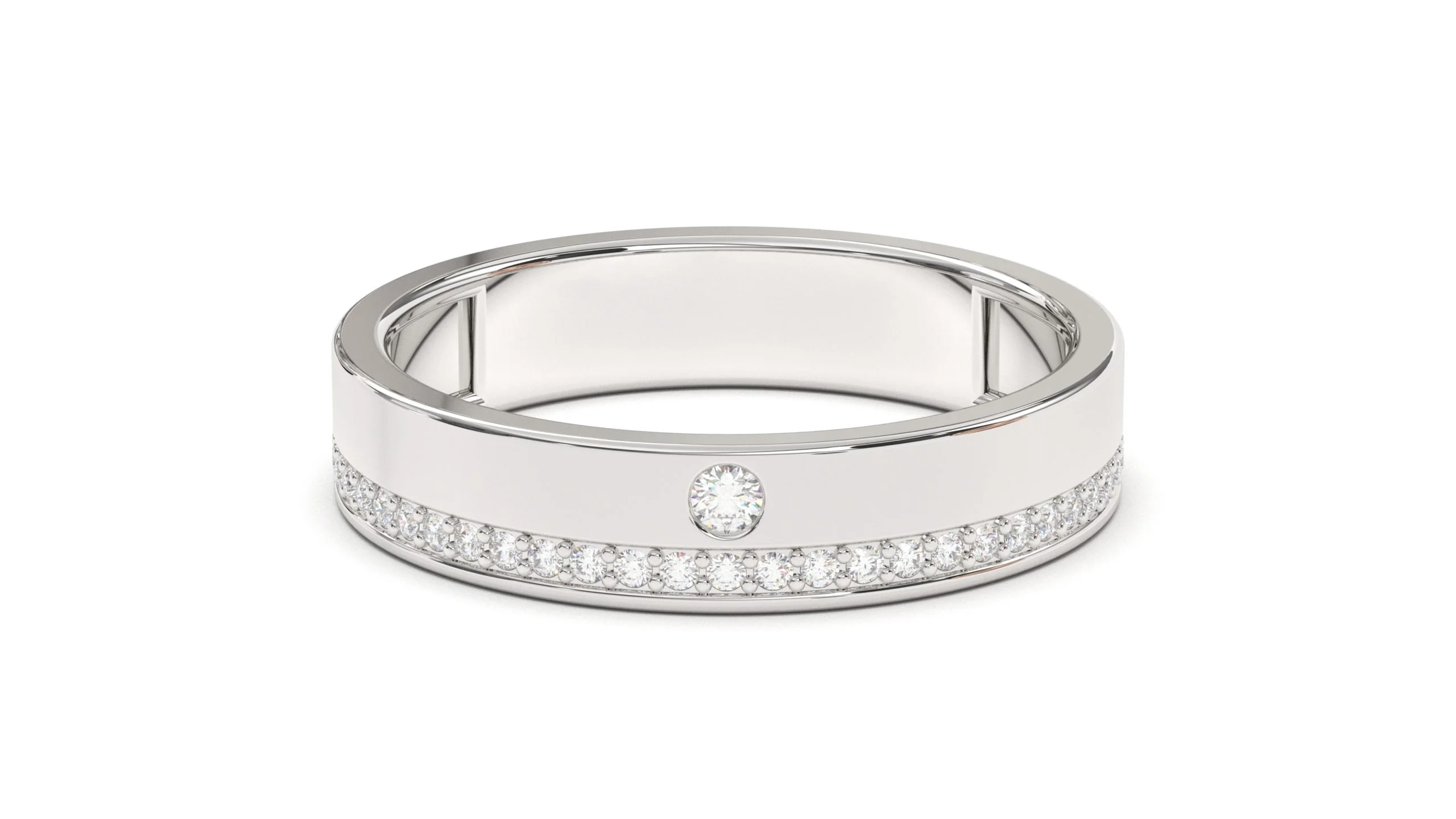 Moon light Diamond ring in18k gold | Princess collection - Image 2