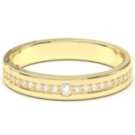 Anello Endless Love con diamante in oro 18k | Collezione principessa