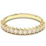 Pavé Diamonds Ehering aus 18 Karat Gold | Prinzessinnenkollektion