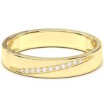 Elegante anello di diamanti in oro 18k | Collezione principessa