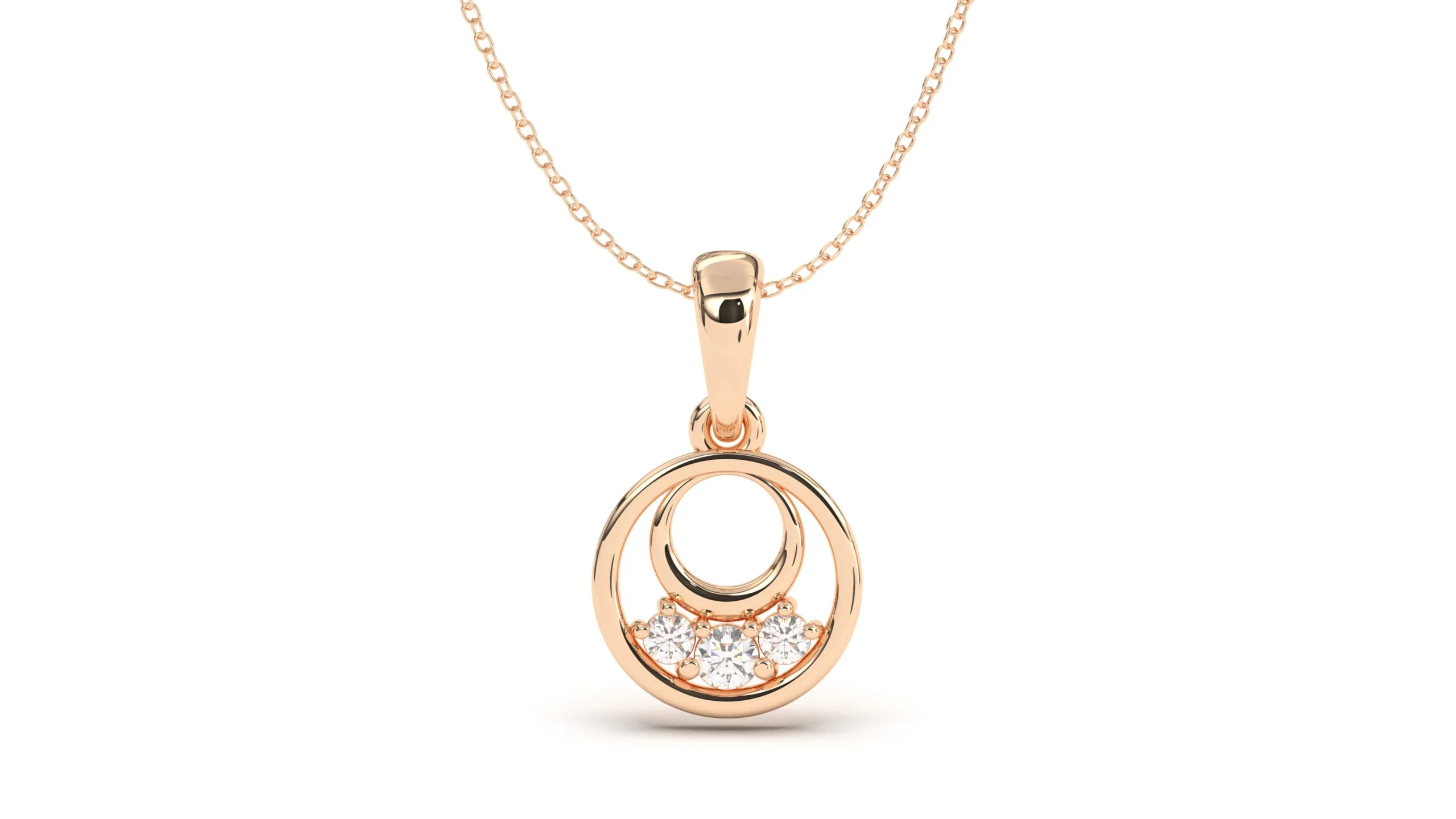lucky Diamond Dropped Pendant with 18K Gold – Bild 3