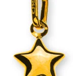 Small star pendant 750 yellow gold