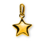 Pendentif étoile or jaune 750