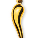 Cornetti Anhänger klein Gelbgold 750 5x18mm