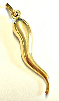 Pendente Cornetti in oro giallo 750 lordi