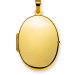 Medillon pendant for photo 750 yellow gold, oval 26x19mm