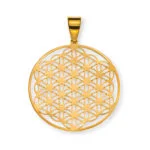 Anhänger „Blume des Lebens“ 750er Gelbgold, 20mm