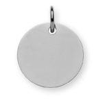 Anhänger Gravurplatte Weißgold 750 . poliert