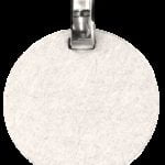 Pendant engraving plate ice matt white gold 750