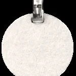 Ciondolo incisione piatto ghiaccio opaco oro bianco 750