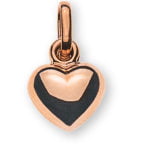Pendant heart rose gold 750 cambered