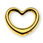 Pendant 'swinging heart' 750 yellow gold
