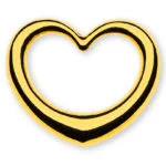 Anhänger 'schwingendes Herz' 750 Gelbgold