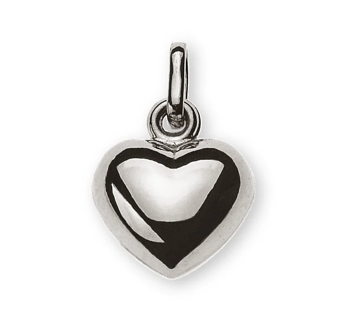 Heart pendant in white gold 750 cambered – Bild 1