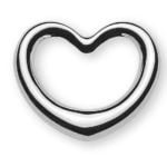 Anhänger 'schwingendes Herz' 750 Weißgold