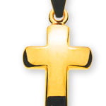 Bar croce oro giallo 750 H: 12 mm L: 9 mm