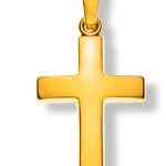 Stabkreuz Gelbgold 750 H: 18mm B: 12mm
