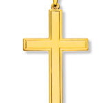 Bar cross yellow gold 750 H: 41mm W: 24mm