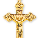 750 Gelbgold Kreuz mit Christus H: 23 mm B: 16 mm