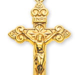 Croix en or jaune 750 avec Christ H : 25 mm L : 16 mm