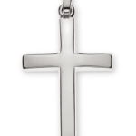 Barrette croix or gris 750 H : 21mm L : 15mm